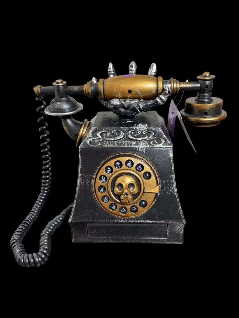 Halloween Telephone With Skull Dial, Sound and Animation